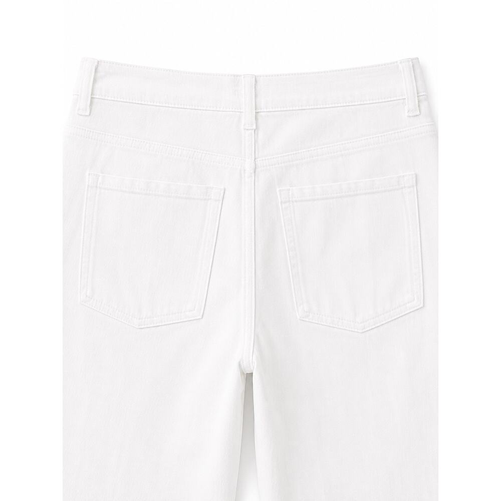 J.Crew Slim-Wide Leg High Rise White Denim Jeans Coastal Minimalist NWT  31 - Picture 9 of 13
